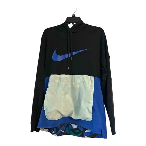 Nike Men's Sport Clash 1 Training Hoodie Size L Athletic Sporty Swoosh - Picture 1 of 12